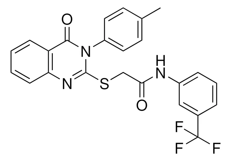 Sigma-Aldrich 2-((3-(4-ME-PH)4-OXO-3,4-DIHYDRO-2-QUINAZOLINYL)THIO)N-(3-(TRI-F-ME)PH)ACETAMIDE,AldrichCPR