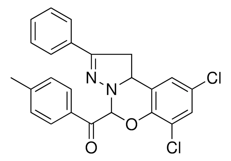 Sigma-Aldrich (7,9-DICHLORO-2-PHENYL-1,10B-DIHYDROPYRAZOLO[1,5-C][1,3]BENZOXAZIN-5-YL)(4-METHYLPHENYL)METHANONE，AldrichCPR