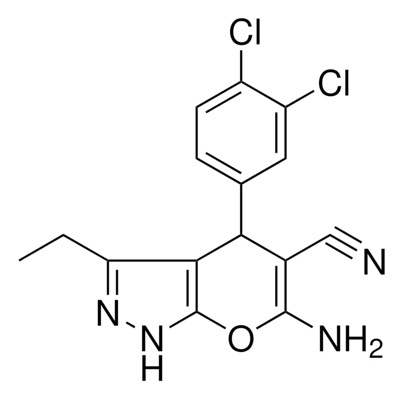 Sigma-Aldrich 6-AMINO-4-(3,4-DICHLORO-PH)-3-ET-1,4-DIHYDROPYRANO(2,3-C)PYRAZOLE-5-CARBONITRILE,AldrichCPR
