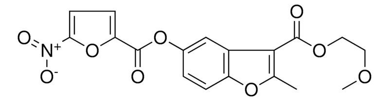 Sigma-Aldrich 2-ME-5-(5-NITRO-FURAN-2-CARBONYLOXY)-BENZOFURAN-3-CARBOXYLIC ACID 2-MEO-ET ESTER,AldrichCPR