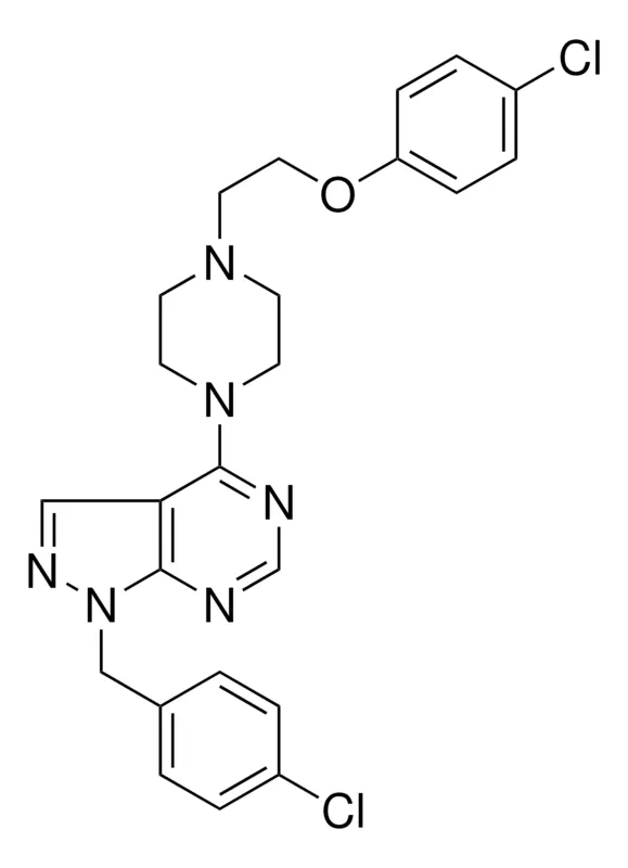 Sigma-Aldrich 1-(4-CHLOROBENZYL)-4-{4-[2-(4-CHLOROPHENOXY)ETHYL]-1-PIPERAZINYL}-1H-PYRAZOLO[3,4-D]PYRIMIDINE，AldrichCPR