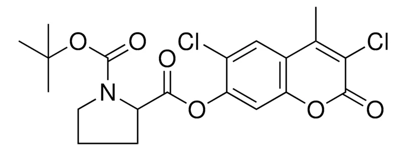 Sigma-Aldrich 1-TERT-BUTYL 2-(3,6-DICHLORO-4-METHYL-2-OXO-2H-CHROMEN-7-YL) 1,2-PYRROLIDINEDICARBOXYLATE,AldrichCPR