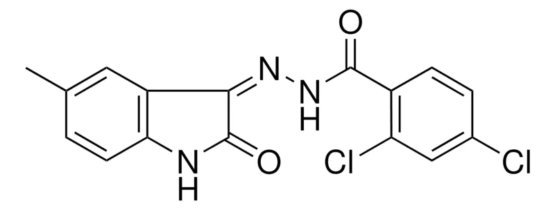 Sigma-Aldrich 2,4-DICHLORO-BENZOIC ACID (5-METHYL-2-OXO-1,2-DIHYDRO-INDOL-3-YLIDENE)-HYDRAZIDE,AldrichCPR