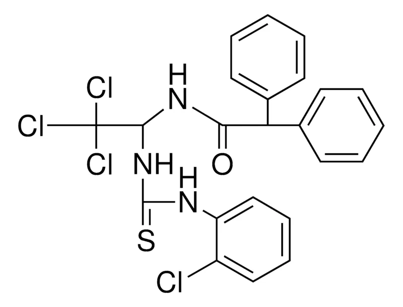 Sigma-Aldrich 2,2-DIPHENYL-N-(2,2,2-TRICHLORO-1-(3-(2-CL-PHENYL)-THIOUREIDO)-ETHYL)-ACETAMIDE,AldrichCPR