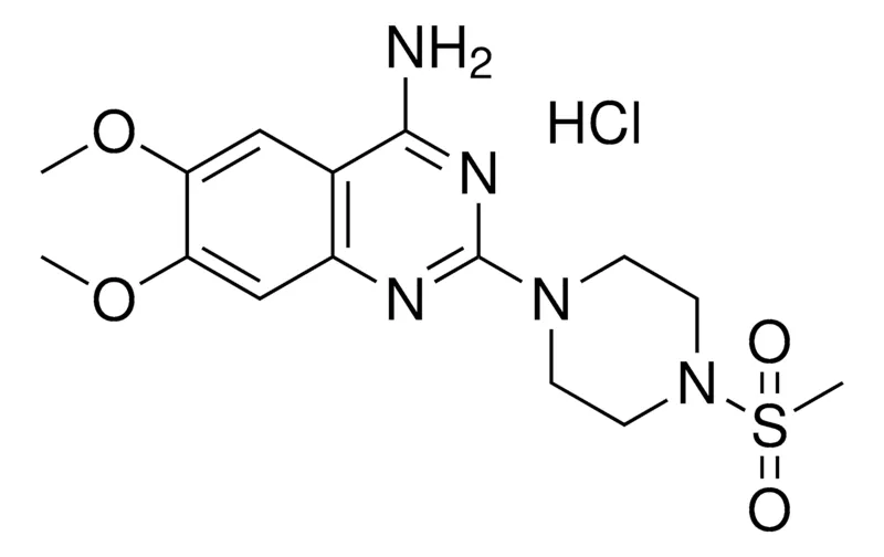 Sigma-Aldrich 6,7-DIMETHOXY-2-(4-(METHYLSULFONYL)-1-PIPERAZINYL)-4-QUINAZOLINAMINE HCL,AldrichCPR
