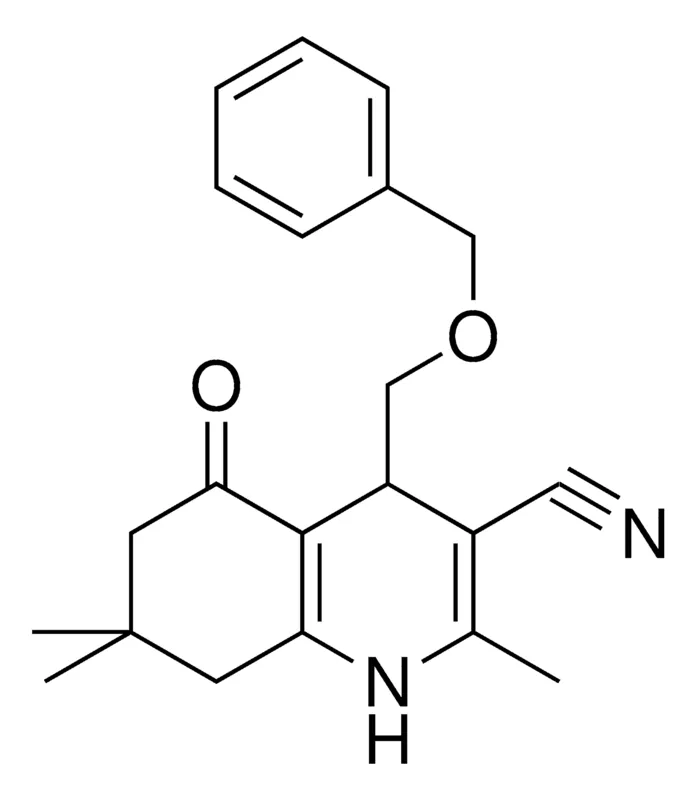 Sigma-Aldrich 4-BENZYLOXYMETHYL-2,7,7-TRIMETHYL-5-OXO-1,4,5,6,7,8-6H-QUINOLINE-3-CARBONITRILE,AldrichCPR