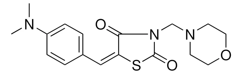Sigma-Aldrich 5-(4-DIMETHYLAMINO-BENZYLIDENE)-3-MORPHOLIN-4-YLMETHYL-THIAZOLIDINE-2,4-DIONE,AldrichCPR