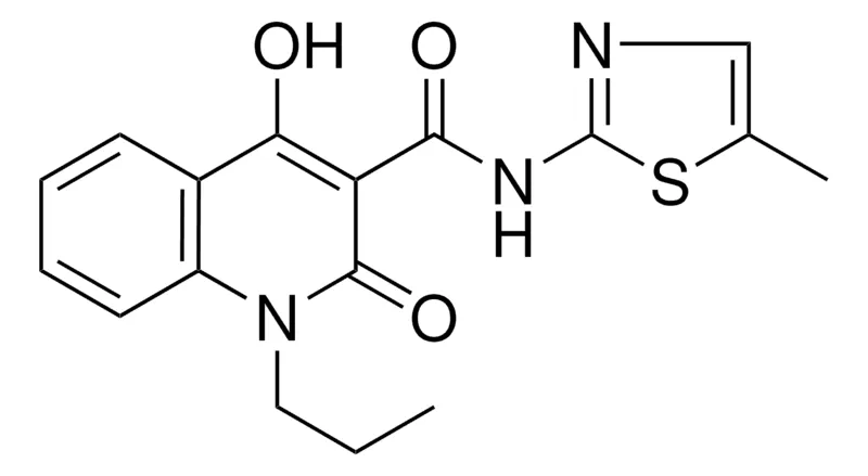 Sigma-Aldrich 4-HO-2-OXO-1-PR-1,2-2H-QUINOLINE-3-CARBOXYLIC ACID (5-METHYL-THIAZOL-2-YL)-AMIDE,AldrichCPR