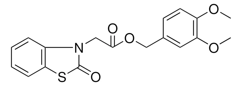 Sigma-Aldrich (2-OXO-BENZOTHIAZOL-3-YL)-ACETIC ACID 3,4-DIMETHOXY-BENZYL ESTER,AldrichCPR