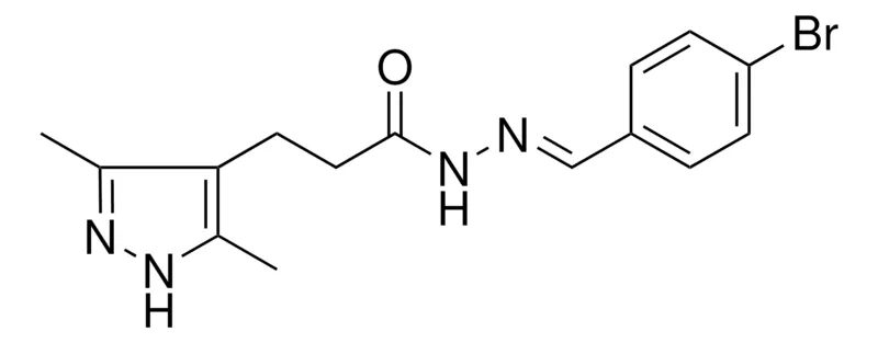 Sigma-Aldrich 3-(3,5-DIMETHYL-1H-PYRAZOL-4-YL)-PROPIONIC ACID (4-BROMO-BENZYLIDENE)-HYDRAZIDE,AldrichCPR