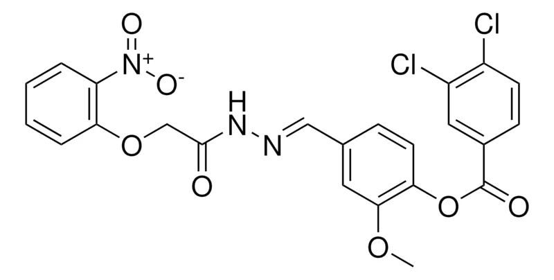 Sigma-Aldrich 2-MEO-4-(2-((2-NITROPHENOXY)ACETYL)CARBOHYDRAZONOYL)PHENYL 3,4-DICHLOROBENZOATE,AldrichCPR