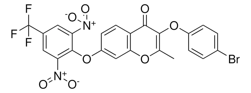 Sigma-Aldrich 3-(4-BR-PHENOXY)-7-(2,6-DINITRO-4-TRIFLUOROMETHYL-PHENOXY)-2-ME-CHROMEN-4-ONE,AldrichCPR
