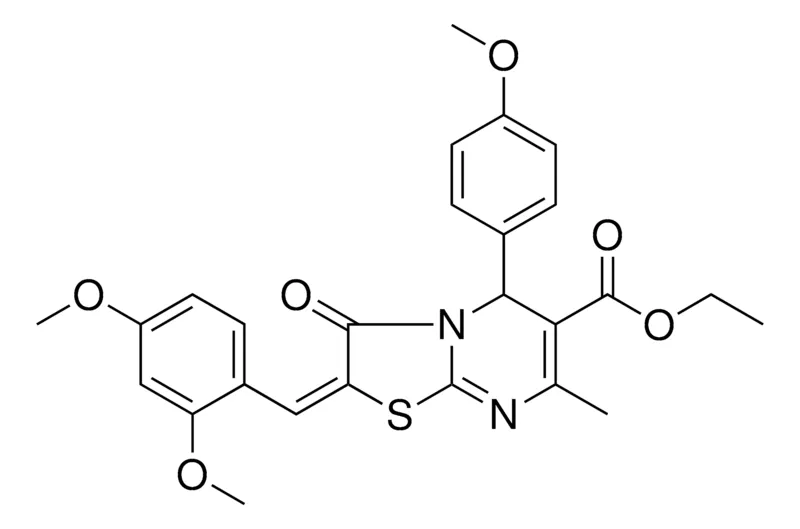 Sigma-Aldrich ETHYL (2E)-2-(2,4-DIMETHOXYBENZYLIDENE)-5-(4-METHOXYPHENYL)-7-METHYL-3-OXO-2,3-DIHYDRO-5H-[1,3]THIAZOLO[3,2-A]PYRIMIDINE-6-CARBOXYLATE，AldrichCPR