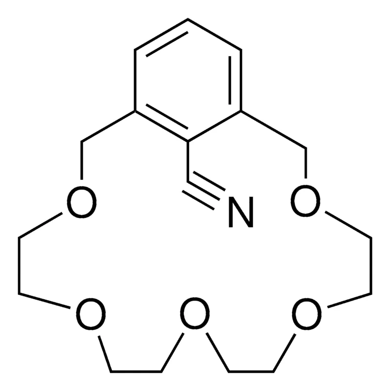 Sigma-Aldrich PENTAOXA-BICYCLO(15.3.1)HENEICOSA-1(20),17(21),18-TRIENE-21-CARBONITRILE,AldrichCPR
