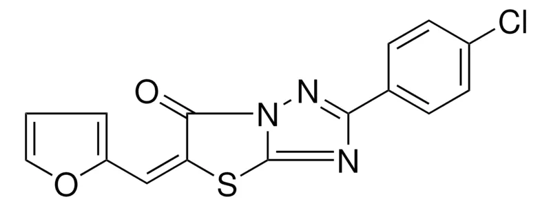 Sigma-Aldrich 2-(4-CL-PHENYL)-5-(2-FURYLMETHYLENE)(1,3)THIAZOLO(3,2-B)(1,2,4)TRIAZOL-6(5H)-ONE,AldrichCPR