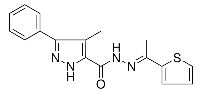 Sigma-Aldrich 4-ME-5-PH-2H-PYRAZOLE-3-CARBOXYLIC ACID (1-THIOPHEN-2-YL-ETHYLIDENE)-HYDRAZIDE,AldrichCPR