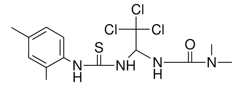 Sigma-Aldrich 1,1-DIMETHYL-3-(2,2,2-TRICHLORO-1-(3-(2,4-DIMETHYL-PH)-THIOUREIDO)-ETHYL)-UREA,AldrichCPR