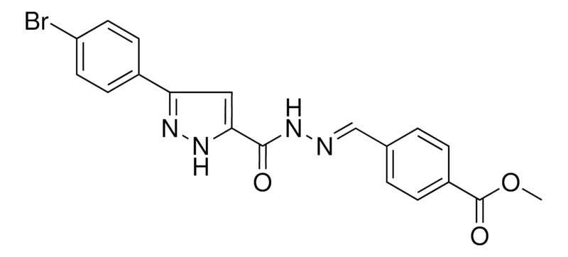 Sigma-Aldrich 4-((5-(4-BR-PH)-2H-PYRAZOLE-3-CARBONYL)-HYDRAZONOMETHYL)-BENZOIC ACID ME ESTER,AldrichCPR