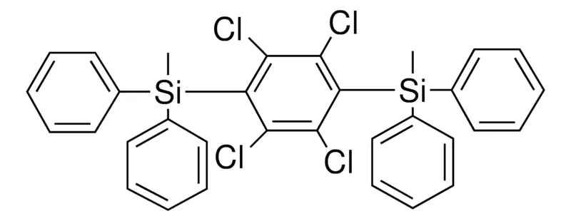Sigma-Aldrich 2,3,5,6-TETRACHLORO-1,4-PHENYLENEBIS(DIPHENYLMETHYLSILANE),AldrichCPR