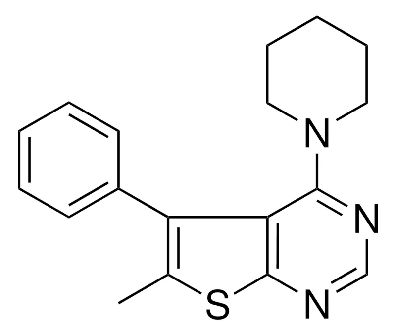 Sigma-Aldrich 6-METHYL-5-PHENYL-4-(1-PIPERIDINYL)THIENO(2,3-D)PYRIMIDINE,AldrichCPR