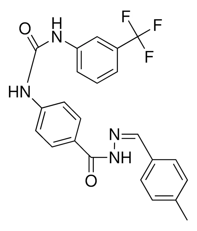 Sigma-Aldrich 4-(3-(3-(TRIFLUOROMETHYL)PHENYL)UREIDO)BENZOIC (4-METHYLBENZYLIDENE)HYDRAZIDE,AldrichCPR