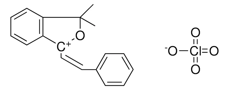 Sigma-Aldrich (Z)-3,3-DIMETHYL-1-STYRYL-1,3-DIHYDROISOBENZOFURAN-1-YLIUM PERCHLORATE,AldrichCPR