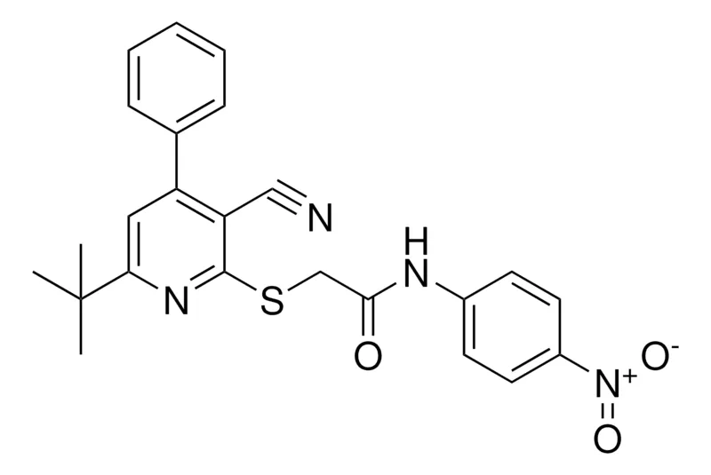 Sigma-Aldrich 2-(6-TERT-BUTYL-3-CYANO-4-PHENYL-PYRIDIN-2-YLSULFANYL)-N-(4-NITRO-PH)-ACETAMIDE,AldrichCPR