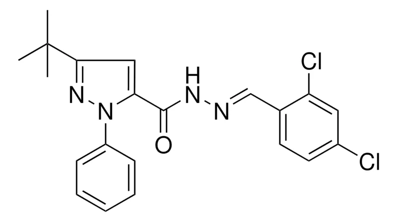 Sigma-Aldrich 5-TERT-BUTYL-2-PH-2H-PYRAZOLE-3-CARBOXYLIC ACID (2,4-DI-CL-BENZYLIDENE)HYDRAZIDE,AldrichCPR