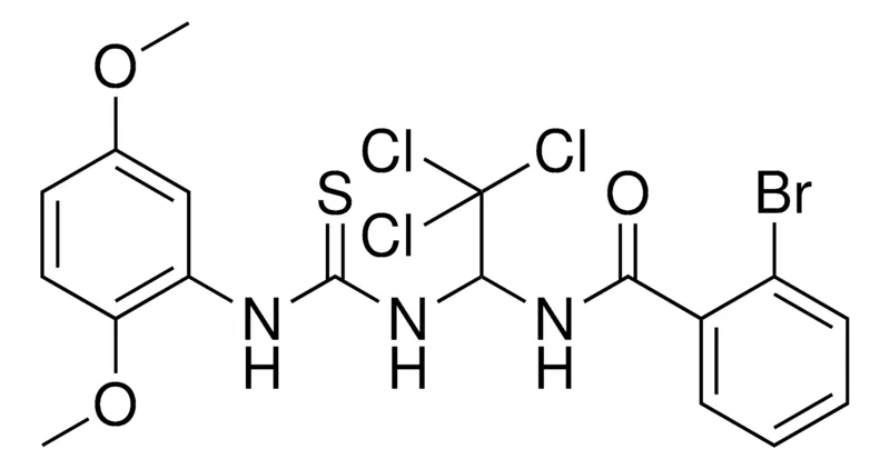 Sigma-Aldrich 2-BR-N-(2,2,2-TRICHLORO-1-(3-(2,5-DIMETHOXY-PHENYL)-THIOUREIDO)-ETHYL)-BENZAMIDE,AldrichCPR