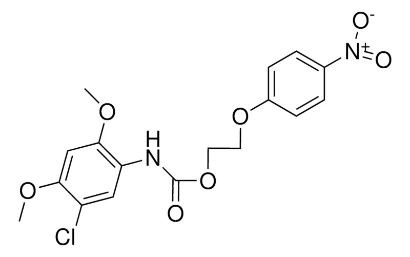 Sigma-Aldrich 2-(4-NITROPHENOXY)ETHYL N-(5-CHLORO-2,4-DIMETHOXYPHENYL)CARBAMATE,AldrichCPR