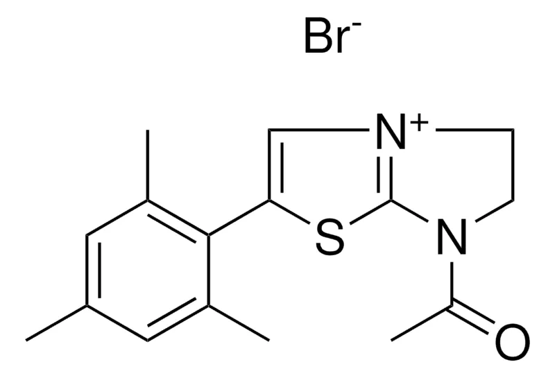 Sigma-Aldrich 7-ACETYL-2-MESITYL-5H,6H,7H-IMIDAZO(2,1-B)(1,3)THIAZOL-4-IUM BROMIDE,AldrichCPR