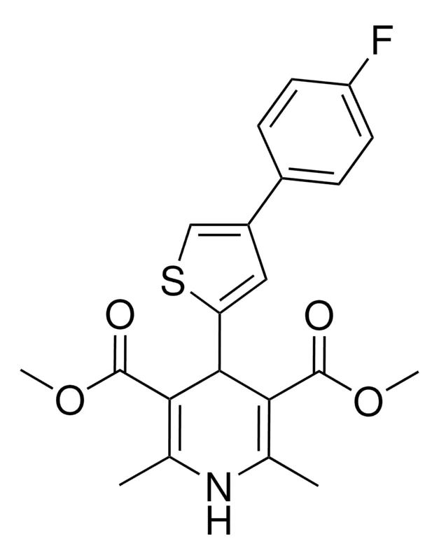 Sigma-Aldrich DIMETHYL 4-(4-(4-FLUOROPHENYL)-2-THIENYL)-2,6-DIMETHYL-1,4-DIHYDRO-3,5-PYRIDINEDICARBOXYLATE,AldrichCPR