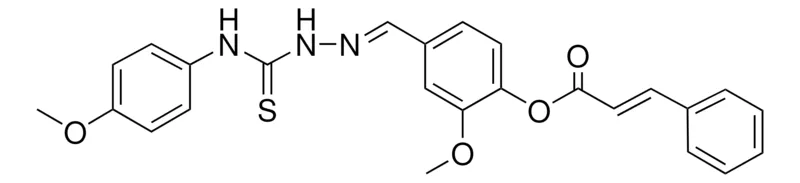Sigma-Aldrich 2-MEO-4-(2-((4-METHOXYANILINO)CARBOTHIOYL)CARBOHYDRAZONOYL)PH 3-PHENYLACRYLATE,AldrichCPR