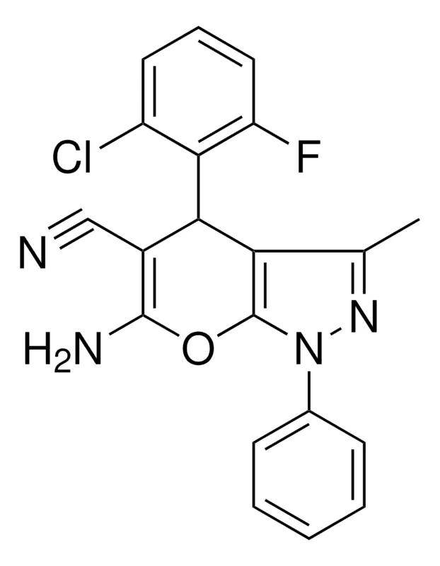 Sigma-Aldrich 6-AMINO-4-(2-CL-6-F-PH)-3-ME-1-PH-1,4-2H-PYRANO(2,3-C)PYRAZOLE-5-CARBONITRILE,AldrichCPR