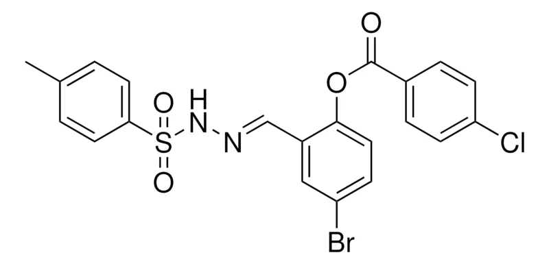 Sigma-Aldrich 4-BROMO-2-(2-((4-METHYLPHENYL)SULFONYL)CARBOHYDRAZONOYL)PHENYL 4-CHLOROBENZOATE,AldrichCPR