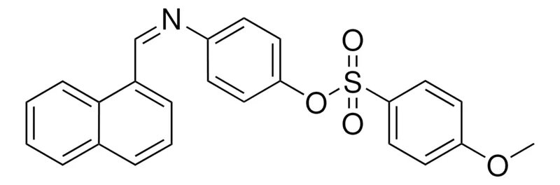 Sigma-Aldrich 4-METHOXY-BENZENESULFONIC ACID 4-((NAPHTHALEN-1-YLMETHYLENE)-AMINO)-PHENYL ESTER,AldrichCPR