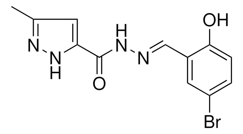 Sigma-Aldrich 5-METHYL-2H-PYRAZOLE-3-CARBOXYLIC ACID (5-BROMO-2-HYDROXY-BENZYLIDENE)-HYDRAZIDE,AldrichCPR
