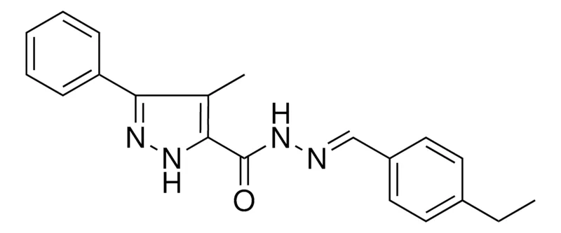 Sigma-Aldrich 4-METHYL-5-PHENYL-2H-PYRAZOLE-3-CARBOXYLIC ACID (4-ETHYL-BENZYLIDENE)-HYDRAZIDE,AldrichCPR