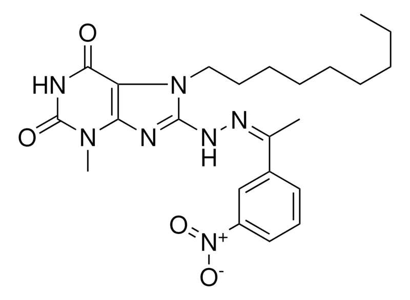 Sigma-Aldrich 3-ME-8-(N'-(1-(3-NITRO-PH)-ETHYLIDENE)HYDRAZINO)-7-NONYL-3,7-2H-PURINE-2,6-DIONE,AldrichCPR