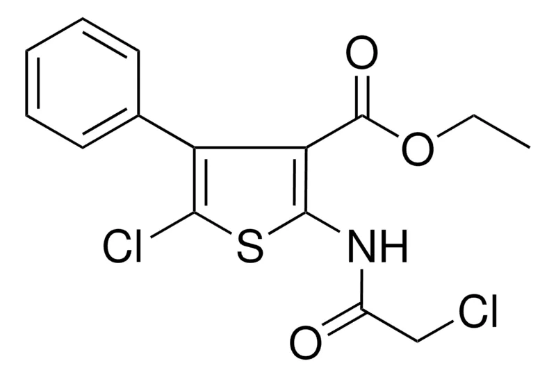 Sigma-Aldrich 5-CL-2-(2-CHLORO-ACETYLAMINO)-4-PHENYL-THIOPHENE-3-CARBOXYLIC ACID ETHYL ESTER,AldrichCPR