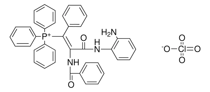 Sigma-Aldrich ((AMINO-PHENYLCARBAMOYL)-BENZOYLAMINO-PH-VINYL)-TRI-PH-PHOSPHONIUM, PERCHLORATE，AldrichCPR