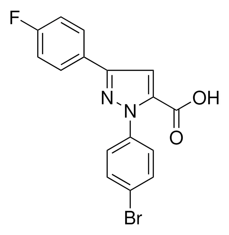 Sigma-Aldrich 1-(4-BROMOPHENYL)-3-(4-FLUOROPHENYL)-1H-PYRAZOLE-5-CARBOXYLIC ACID,AldrichCPR