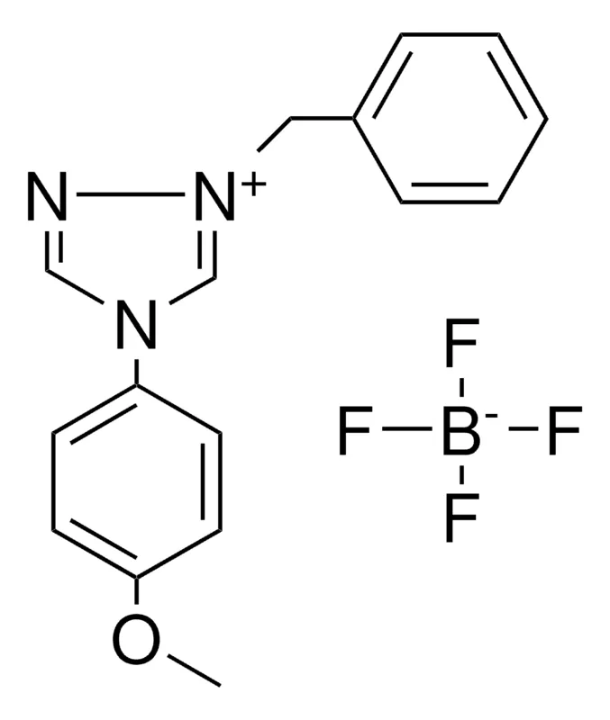 Sigma-Aldrich 1-BENZYL-4-(4-METHOXY-PHENYL)-4H-(1,2,4)TRIAZOL-1-IUM, TETRAFLUORO BORATE,AldrichCPR