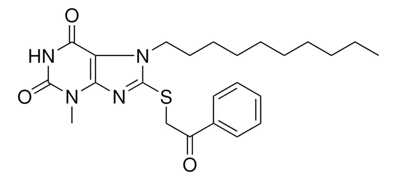 Sigma-Aldrich 7-DECYL-3-METHYL-8-(2-OXO-2-PHENYL-ETHYLSULFANYL)-3,7-DIHYDRO-PURINE-2,6-DIONE,AldrichCPR