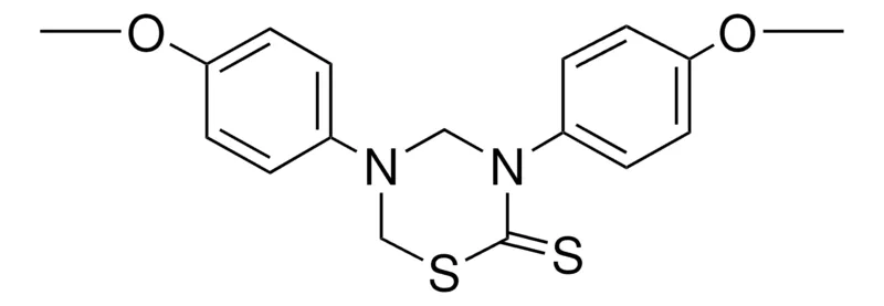 Sigma-Aldrich 3,5-BIS-(4-METHOXYPHENYL)-3,4,5,6-TETRAHYDRO-2H-1,3,5-THIADIAZINE-2-THIONE,AldrichCPR