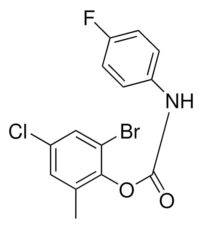 Sigma-Aldrich 2-BROMO-4-CHLORO-6-METHYLPHENYL N-(4-FLUOROPHENYL)CARBAMATE,AldrichCPR