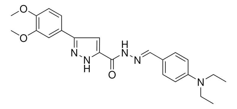 Sigma-Aldrich N'-{(E)-[4-(DIETHYLAMINO)PHENYL]METHYLIDENE}-3-(3,4-DIMETHOXYPHENYL)-1H-PYRAZOLE-5-CARBOHYDRAZIDE，AldrichCPR