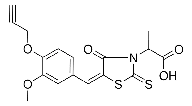 Sigma-Aldrich 2-(5-(3-METHOXY-4-(2-PROPYNYLOXY)BENZYLIDENE)-4-OXO-2-THIOXO-1,3-THIAZOLIDIN-3-YL)PROPANOIC ACID,AldrichCPR