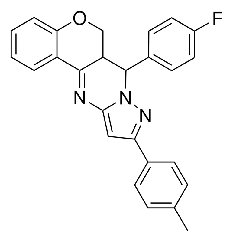 Sigma-Aldrich 7-(4-FLUOROPHENYL)-10-(4-METHYLPHENYL)-6A,7-DIHYDRO-6H-CHROMENO[4,3-D]PYRAZOLO[1,5-A]PYRIMIDINE，AldrichCPR