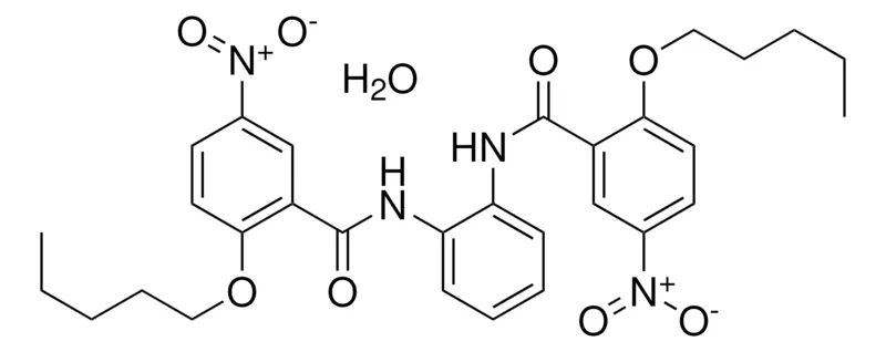 Sigma-Aldrich 5-NITRO-N-(2-{[5-NITRO-2-(PENTYLOXY)BENZOYL]AMINO}PHENYL)-2-(PENTYLOXY)BENZAMIDE HYDRATE，AldrichCPR